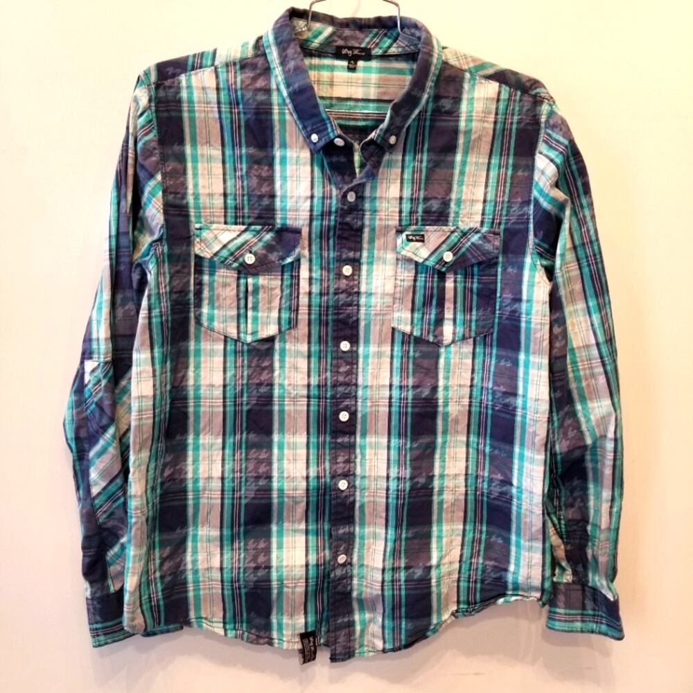 LNH Women's Collection Cotton Long Sleeve Button Shirt Size XL
